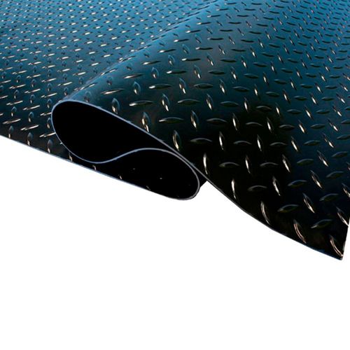 Piso Goma Diamantado 3Mm1Mt Pr100Dn Qrubber