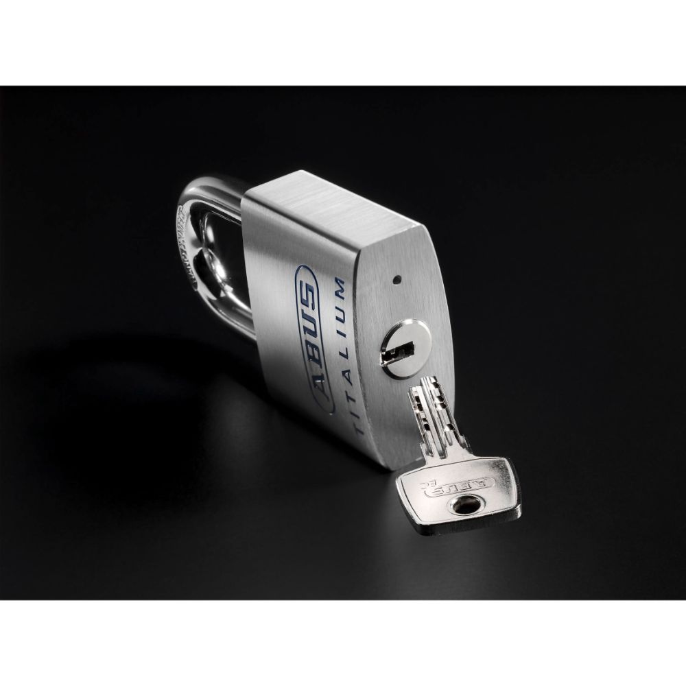 ABUS Titalium 96TI/60 KA – Cadenas Haute Sécurité 60 Mm Anse Ouverte Titane, Résistant & Léger