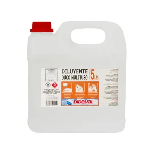 Diluyente Duco 5 Litros Transparente Dideval